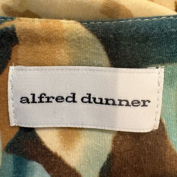 Vintage Alfred Dunner 100% cotton floral & leopard print blouse beaded accent M - Picture 4 of 6